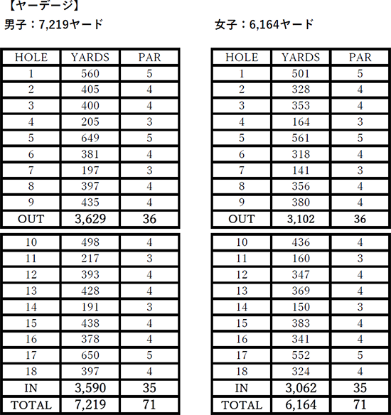 ホールヤーデージ